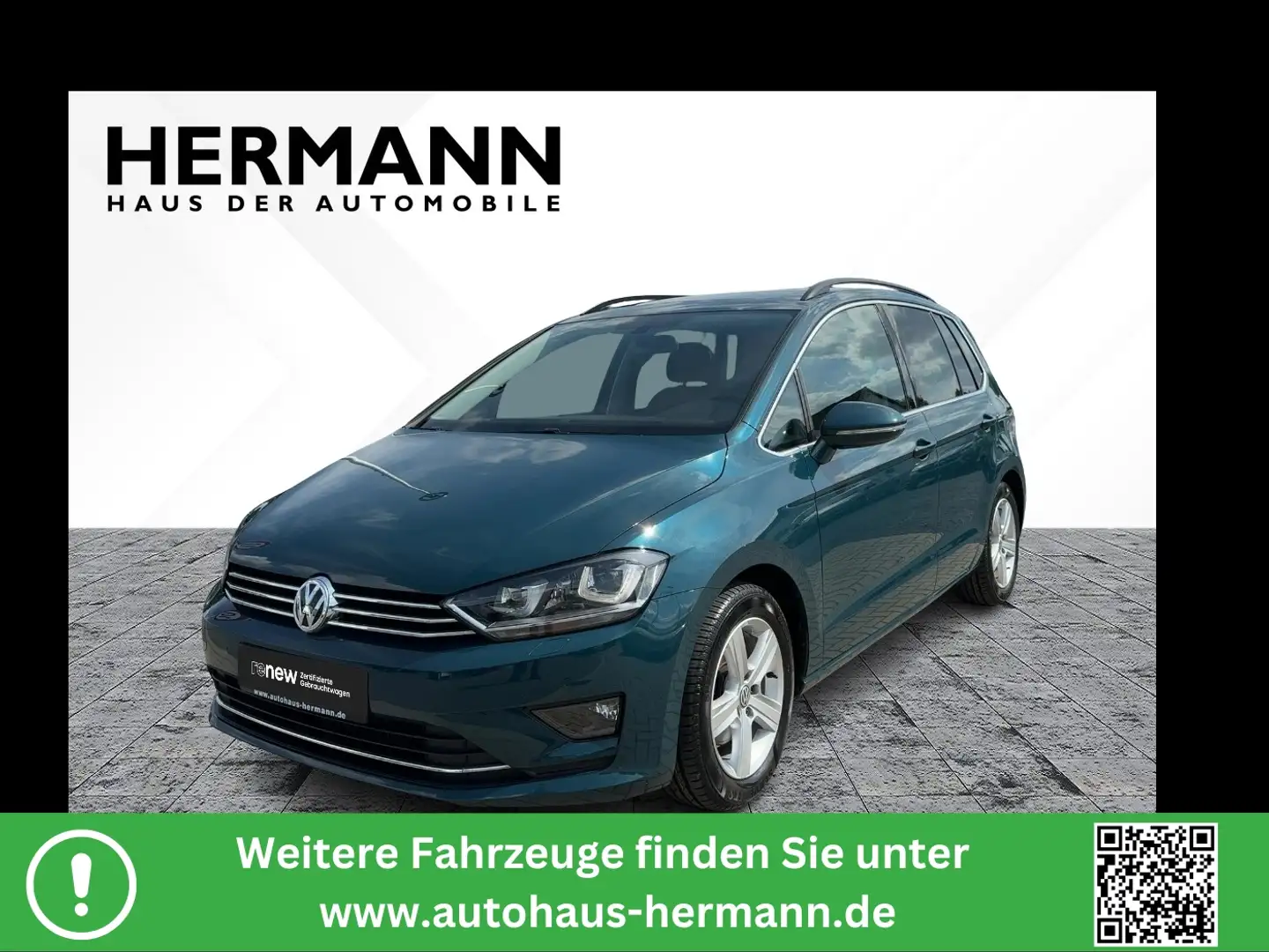 Volkswagen Golf Sportsvan VII 1.4 TSI BMT Highline CAM*LED Grün - 1