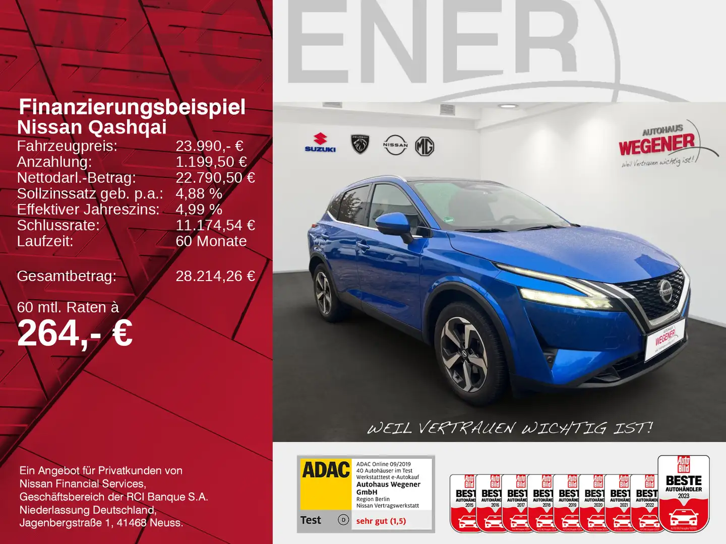 Nissan Qashqai QASHQAI 1.3 MHEV Premier Edition LED NAVI KAMERA Blau - 2