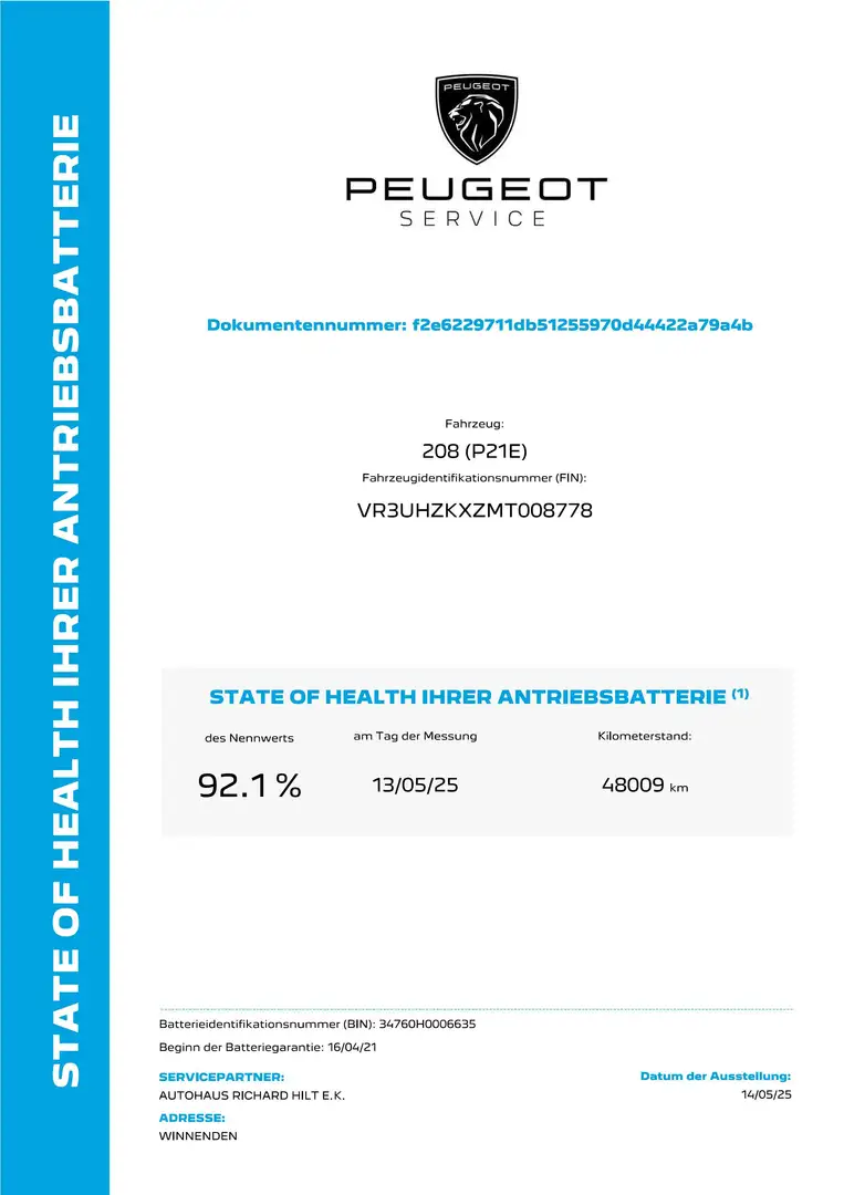 Peugeot e-208 GT Pack Elektromotor 136 Roşu - 2