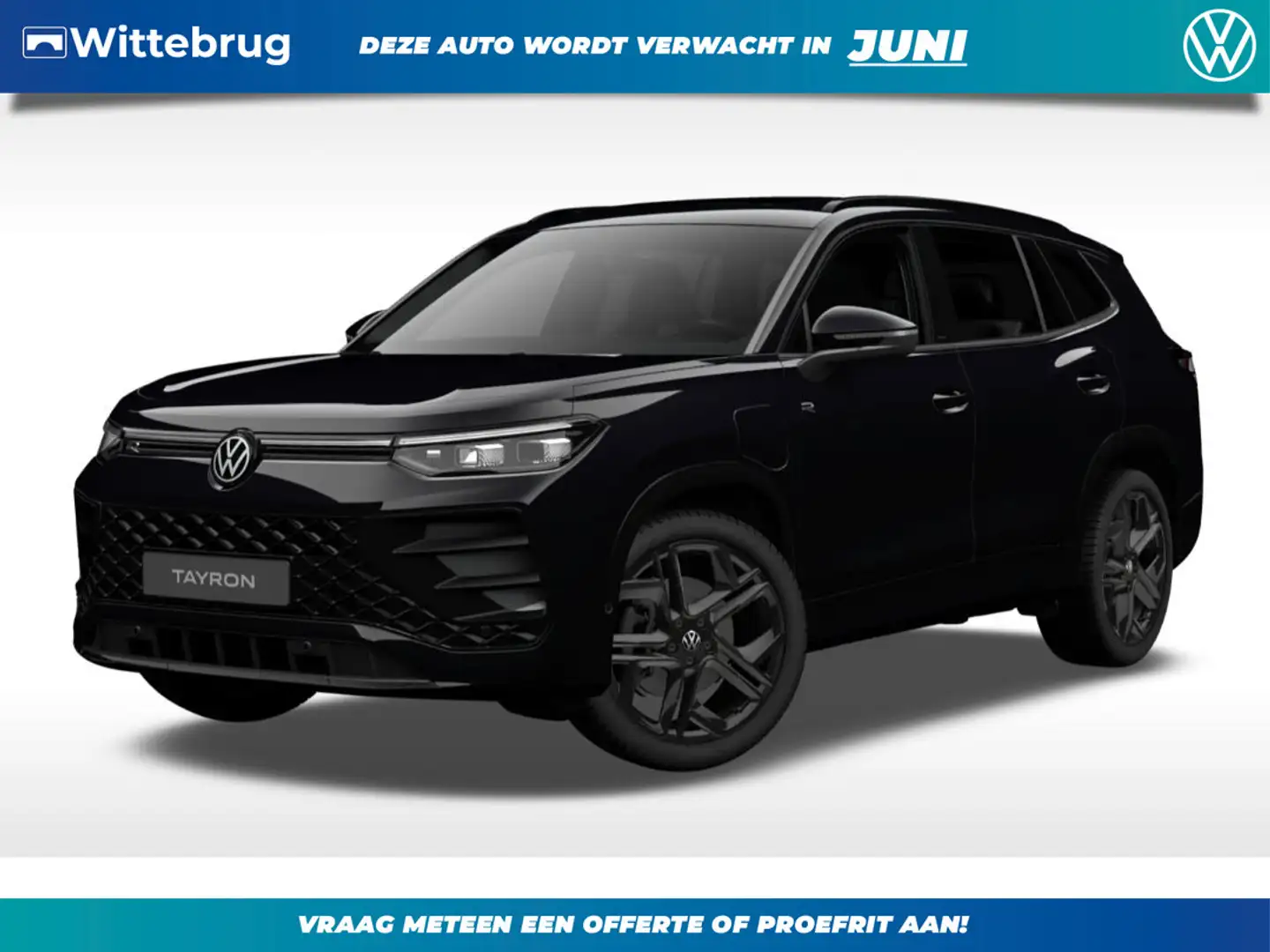 Volkswagen Tayron 1.5 eHybrid R-Line Edition *BLACK STYLE* !!!Profit Zwart - 1