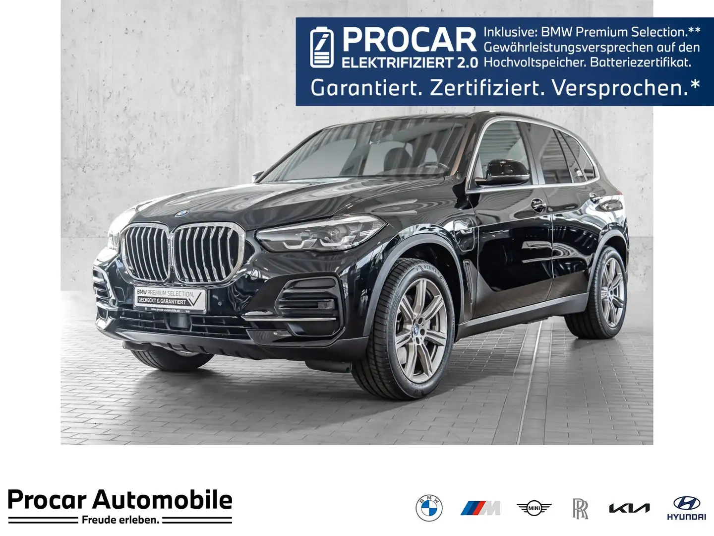 BMW X5 xDrive45e Leas. ab 700€ ohne Anz. 10.000km/pa Nero - 1