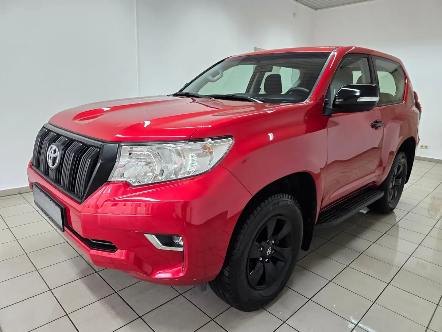 Toyota Land Cruiser 2.8 D4-D Kurz 3-türig Klima Modellpflege AHK Rot - 1