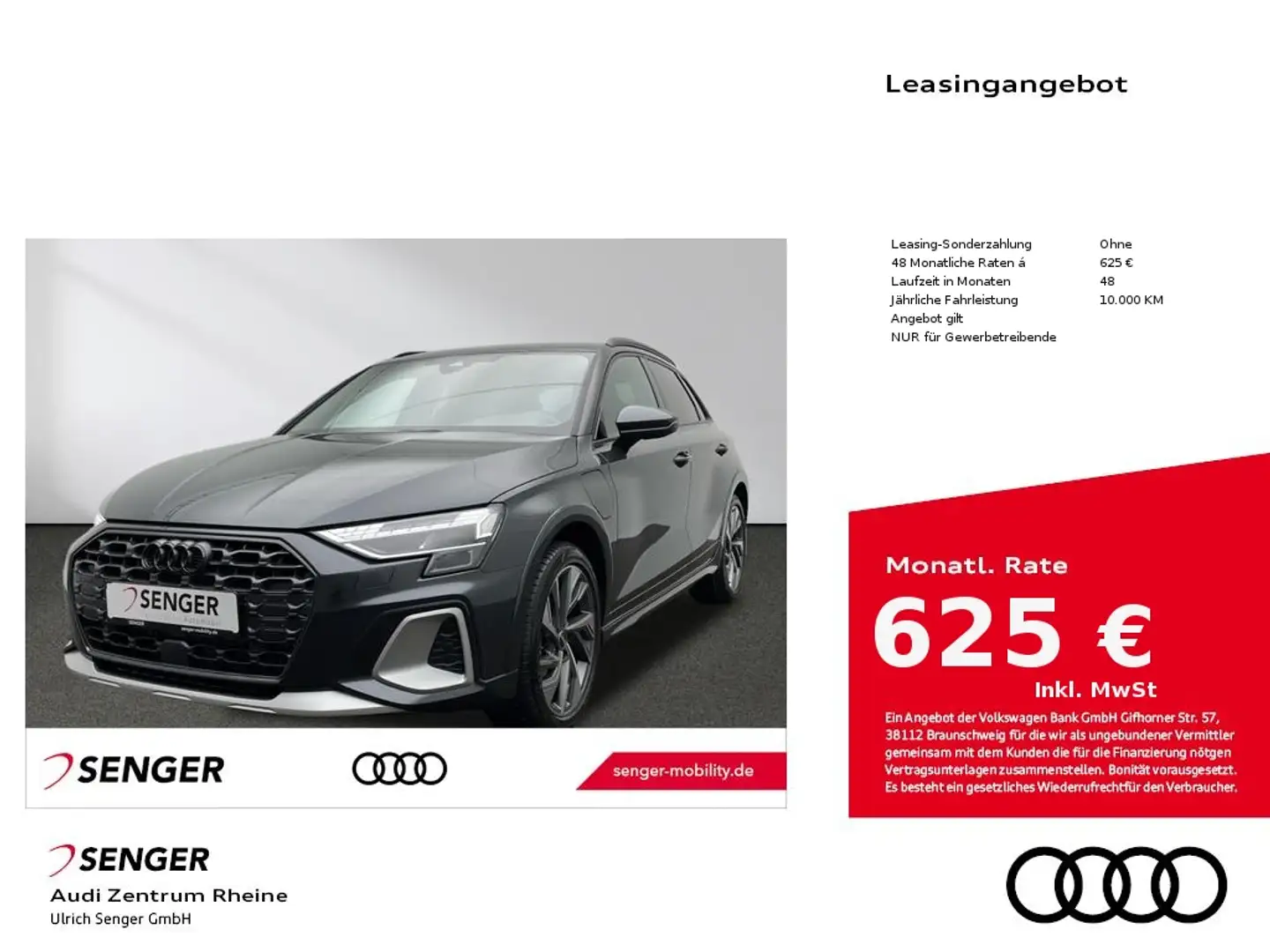 Audi A3 allstreet 40 TFSI e Komfortpaket plus Navi Gris - 1