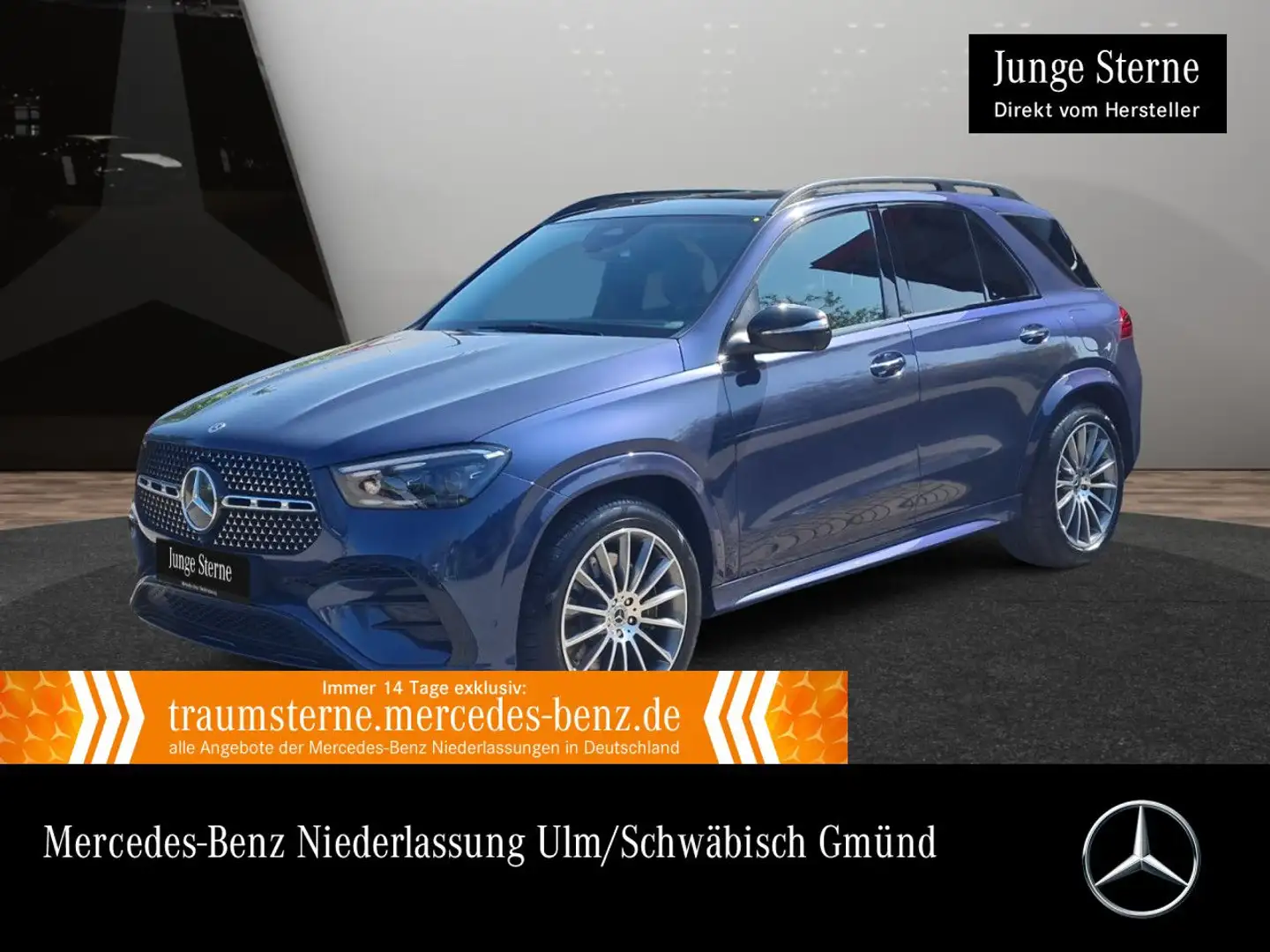 Mercedes-Benz GLE 400 e 4M AMG+NIGHT+PANO+360+AHK+MULTIBEAM+21" Blau - 1