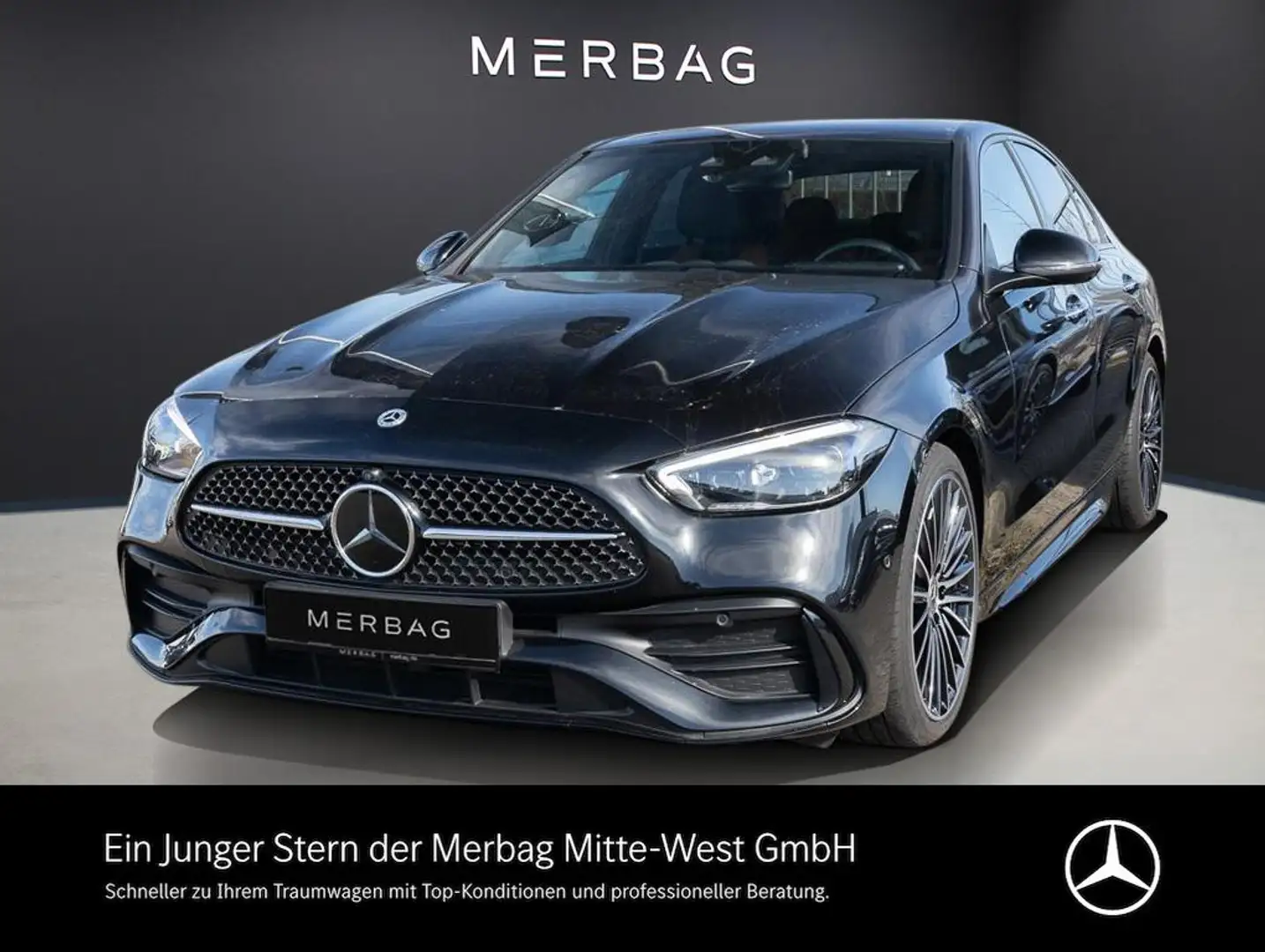 Mercedes-Benz C 300 4MATIC Pano S-Sitz ACC KeyLess ParkAss. Schwarz - 1