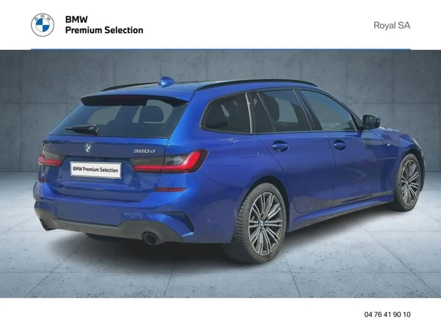 BMW 320 320dA MH xDrive 190ch M Sport Bleu - 2