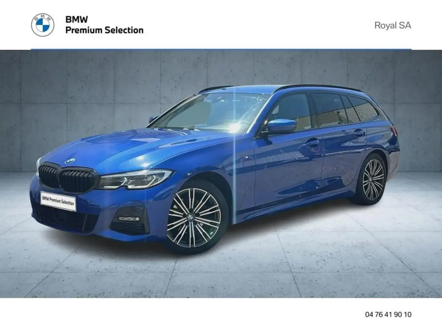 BMW 320 320dA MH xDrive 190ch M Sport Bleu - 1