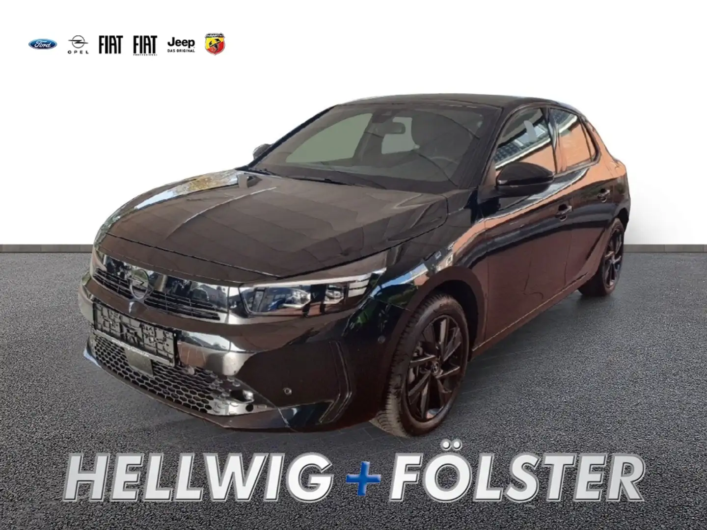 Opel Corsa F GS 1.2 T LED Klimaautom.DAB SHZ PDC v+h Zwart - 1