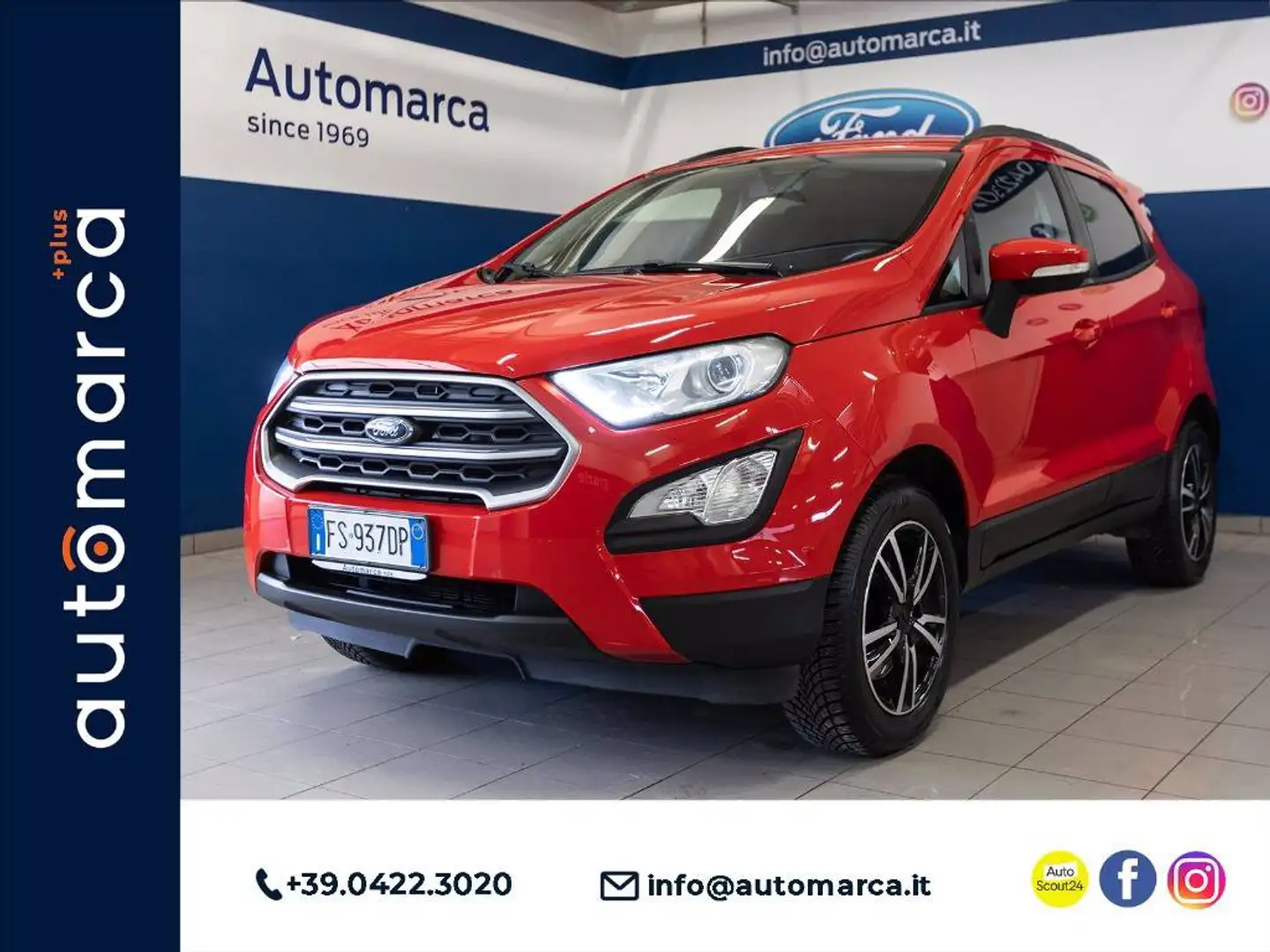 Ford EcoSport 1.0 ecoboost Plus 100cv Rosso - 1