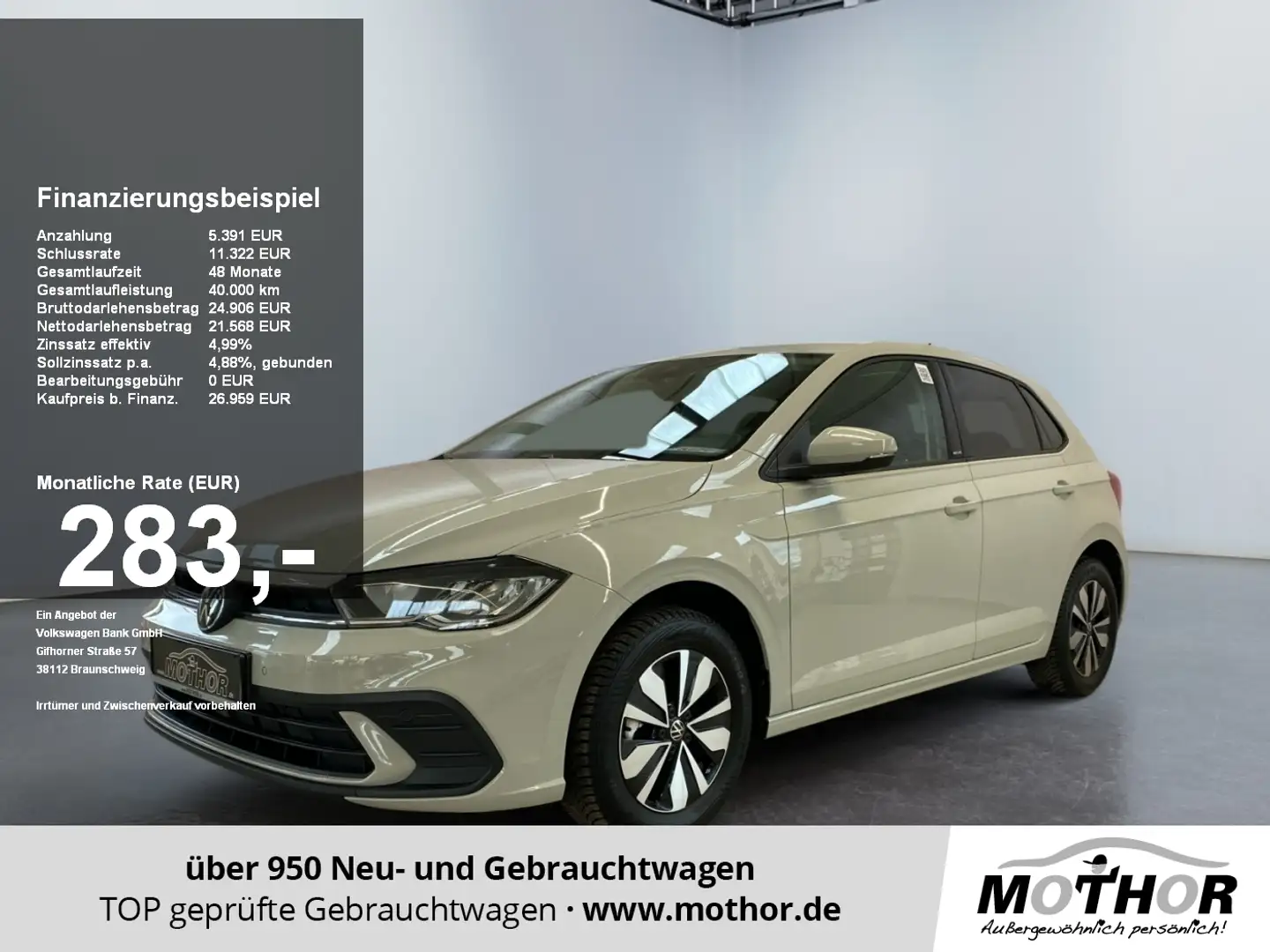 Volkswagen Polo VI  Move 1.0 TSI DSG LM LED 2xKlima ACC Grau - 1