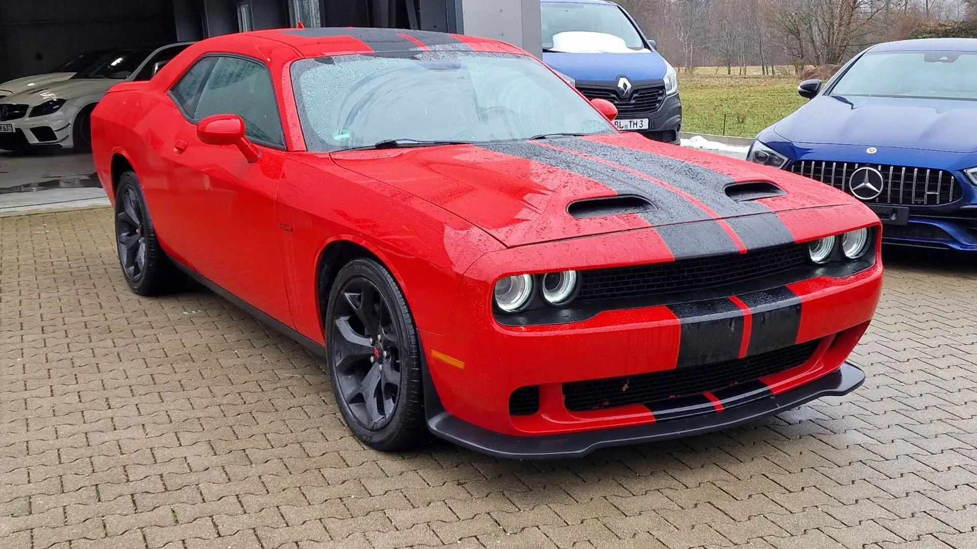 Dodge Challenger 5.7 HEMI*381PS*Alpine*Alcantara* Rood - 1