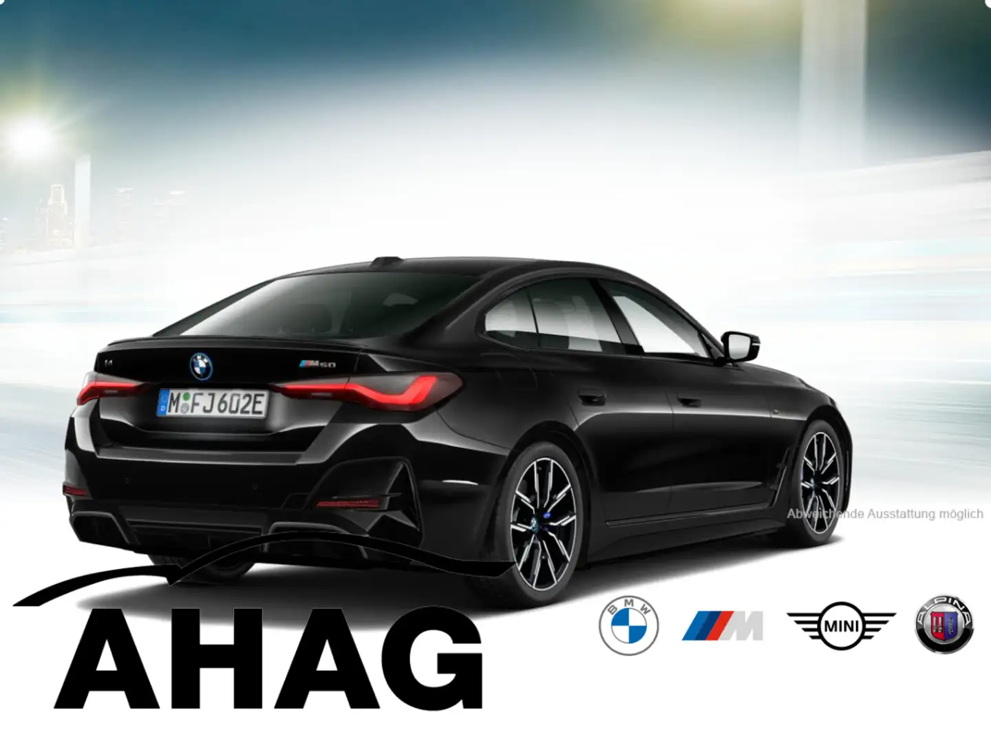 BMW i4 M50 Klimaaut. Adaptives Fahrwerk Memory vorn Schwarz - 2