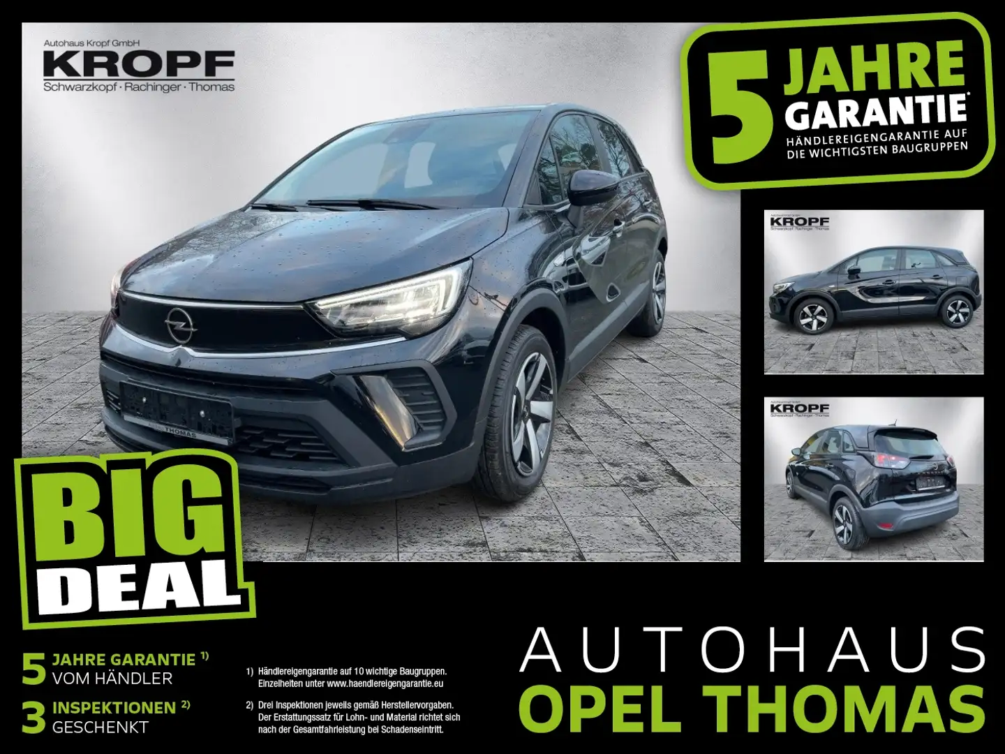 Opel Crossland 1.2 Edition ab 2,99 % finanzieren Schwarz - 1