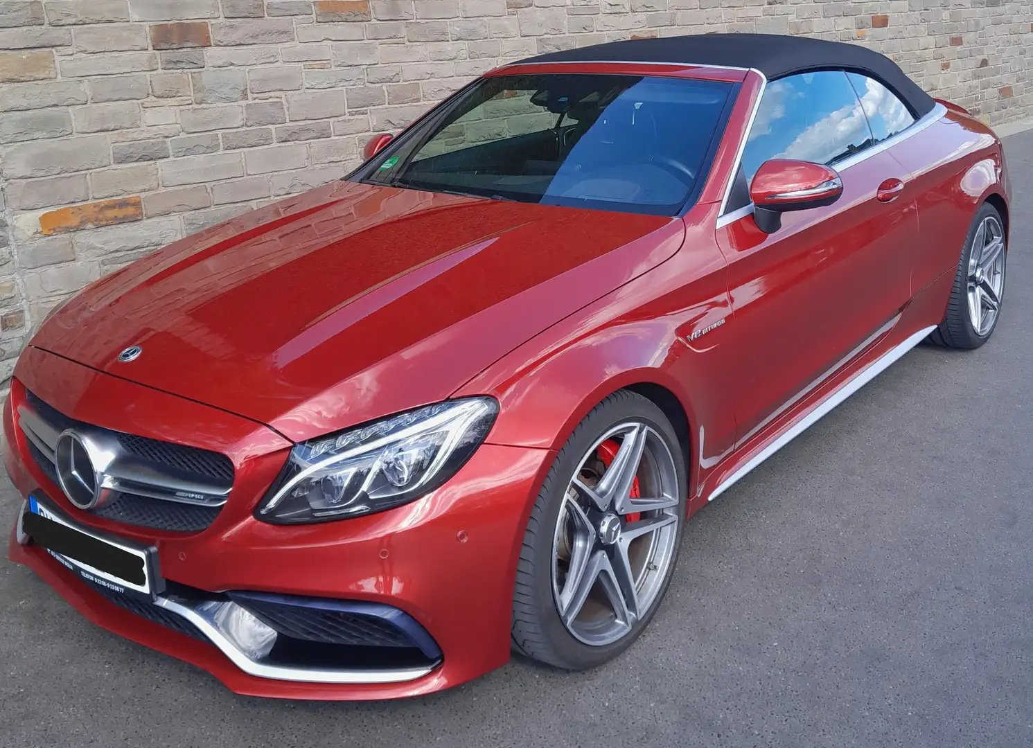 Mercedes-Benz C 63 AMG AMG C 63 Cabrio S AMG Speedshift 7G-MCT Красный - 1