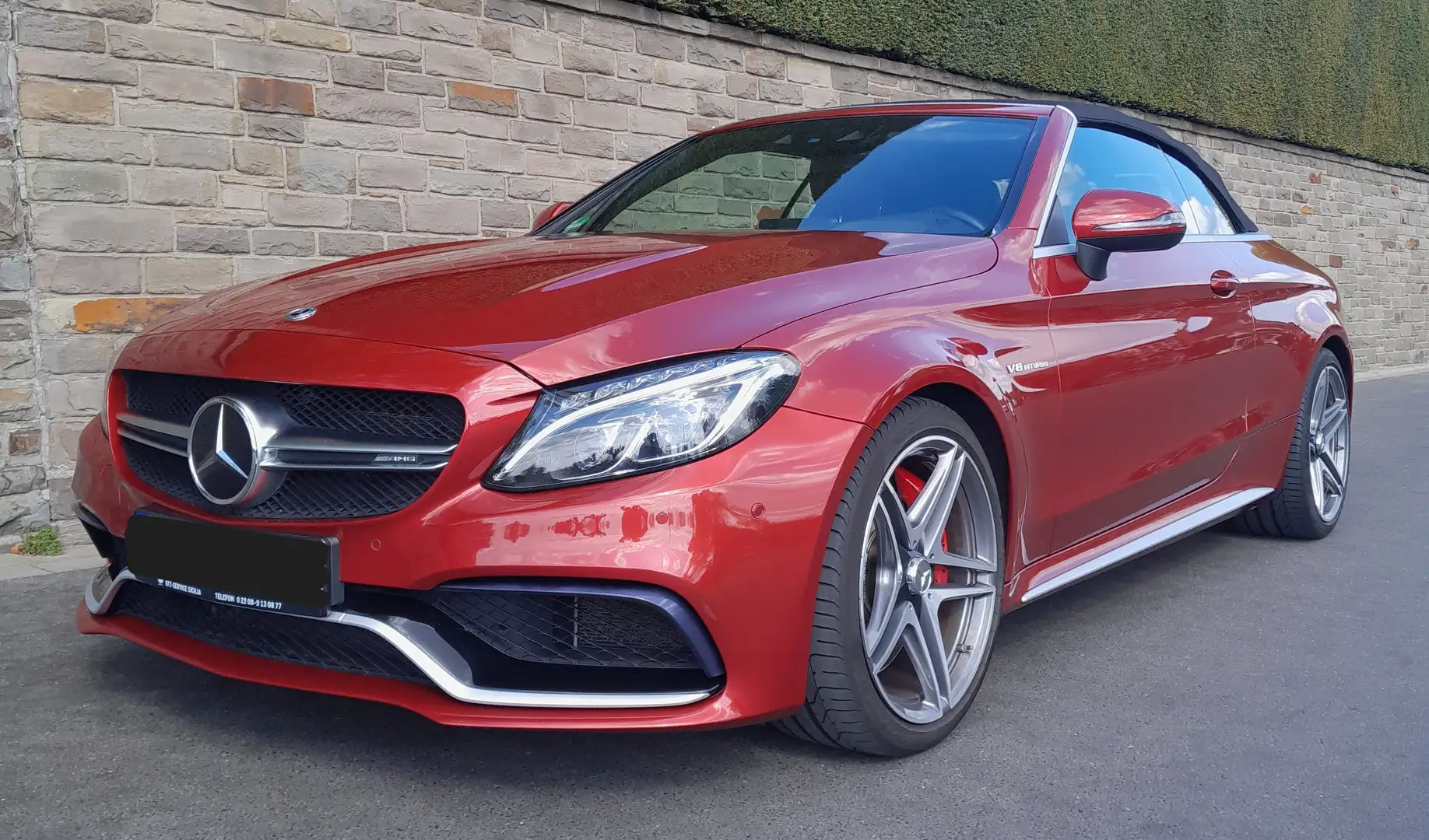 Mercedes-Benz C 63 AMG AMG C 63 Cabrio S AMG Speedshift 7G-MCT Красный - 2