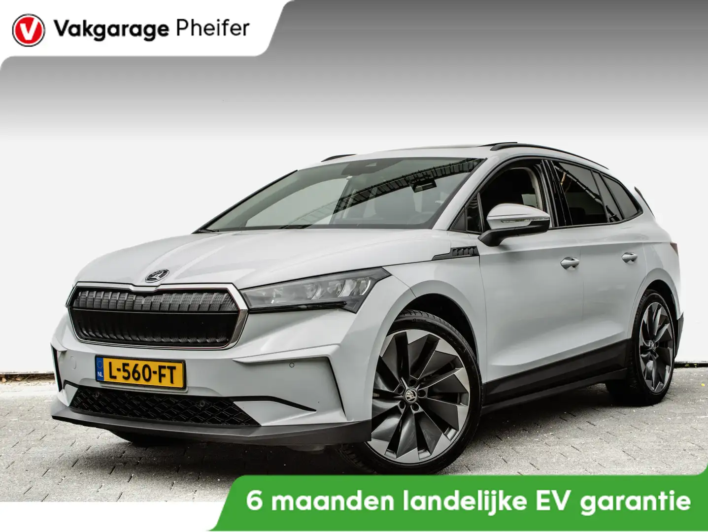 Skoda Enyaq iV 60 Panoramadak/ Navigatie/ Carplay/ Cruise cont Wit - 1