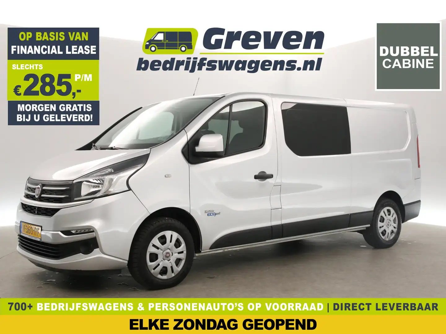Fiat Talento 1.6 MJ EcoJet L2H1 | Dubbele Cabine | 5 Persoons | Zilver - 1