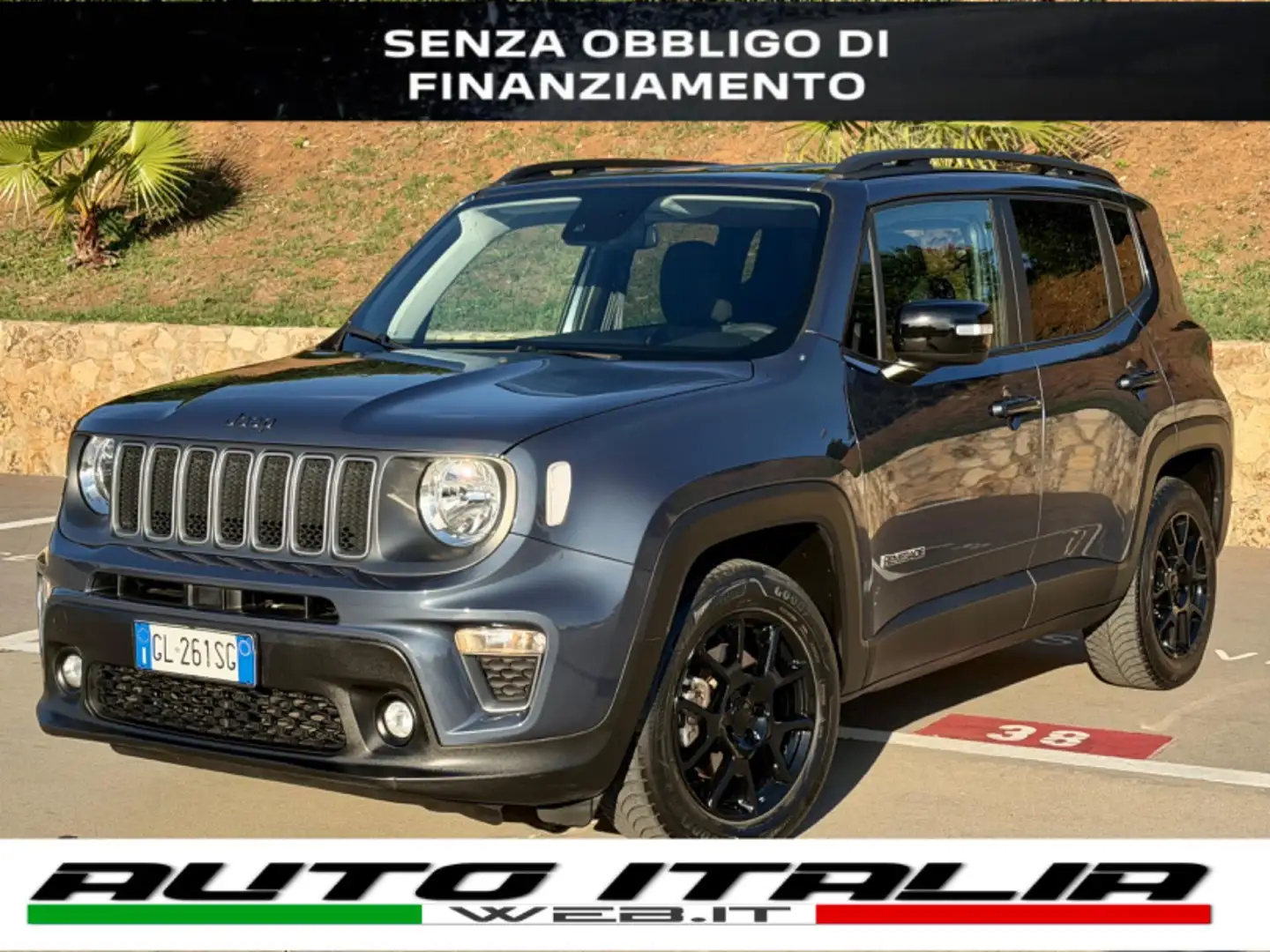 Jeep Renegade 1.5 MHEV 130CV LIMITED+RCAM+CARPLAY+CERCHI BLACK Blu/Azzurro - 1