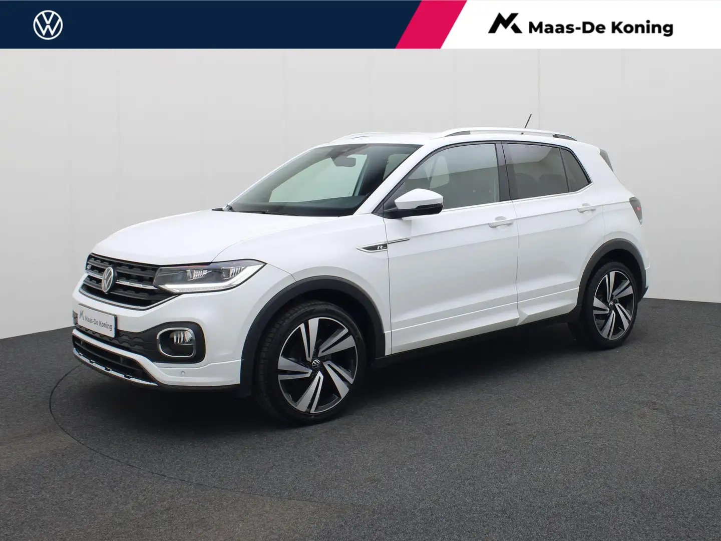 Volkswagen T-Cross 1.0TSI/110PK R Line DSG · Navigatie · Camera + Par Bianco - 1