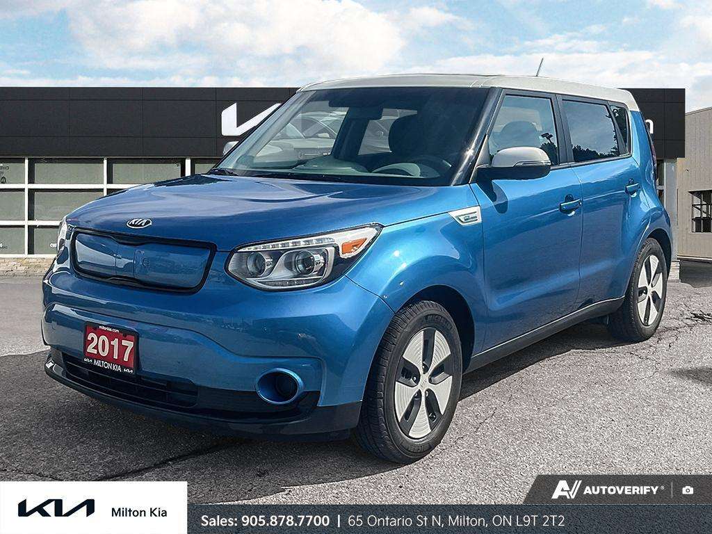 Blue 2017 Kia Soul EV Wagon Front-Wheel Drive 1-Speed Automatic
