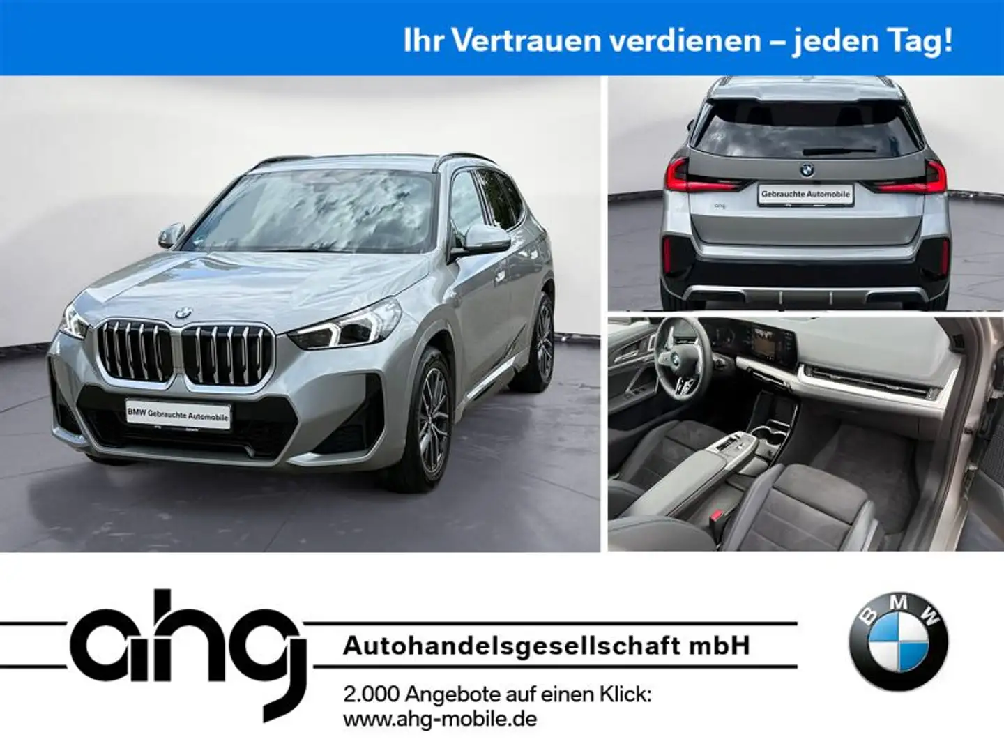 BMW X1 sDrive20i M Sport Navi Klima PDC Kamera AHK H Silber - 1