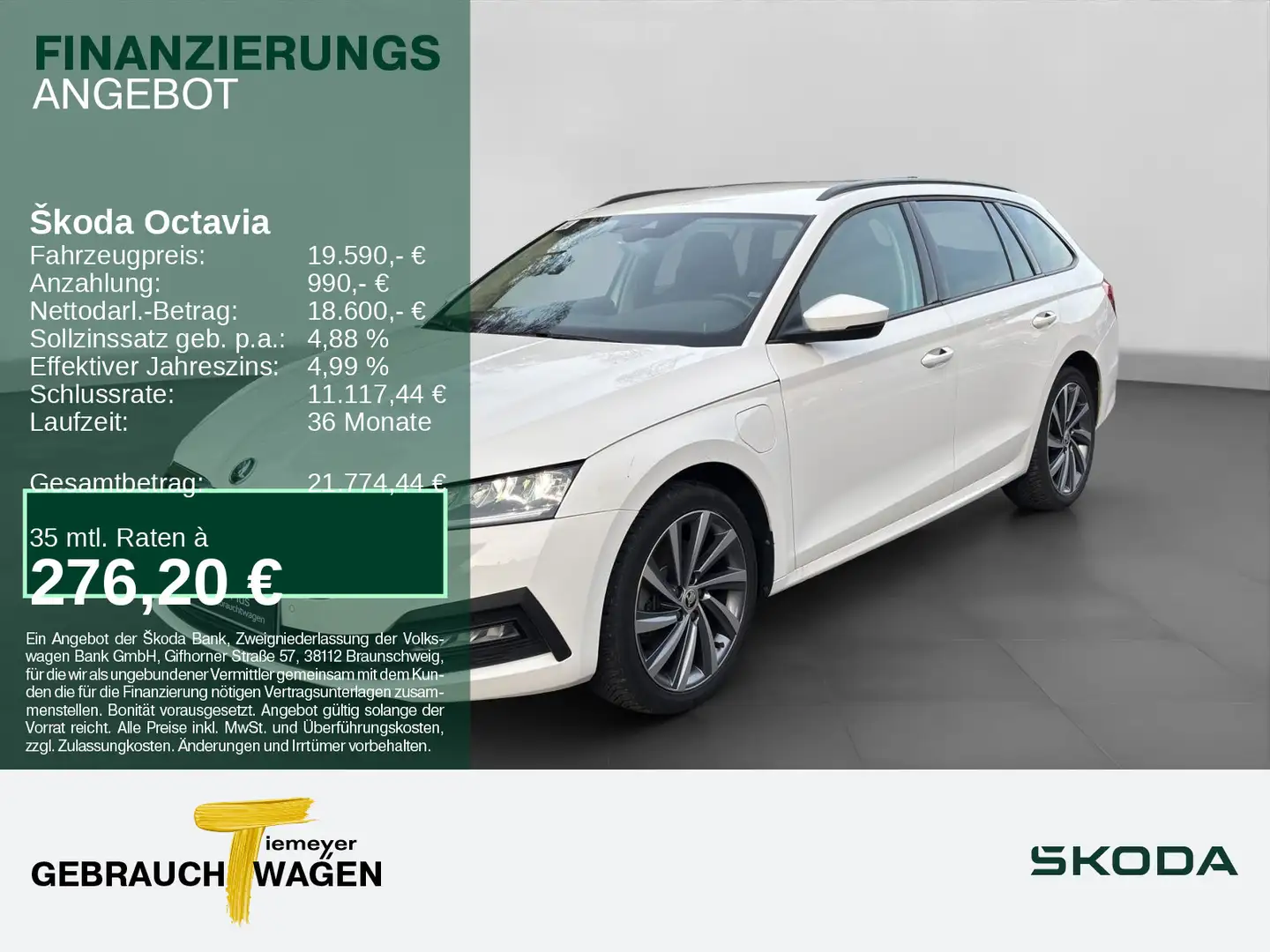 Skoda Octavia Combi iV AMBITION LM18 SITZH PDC+ Weiß - 1
