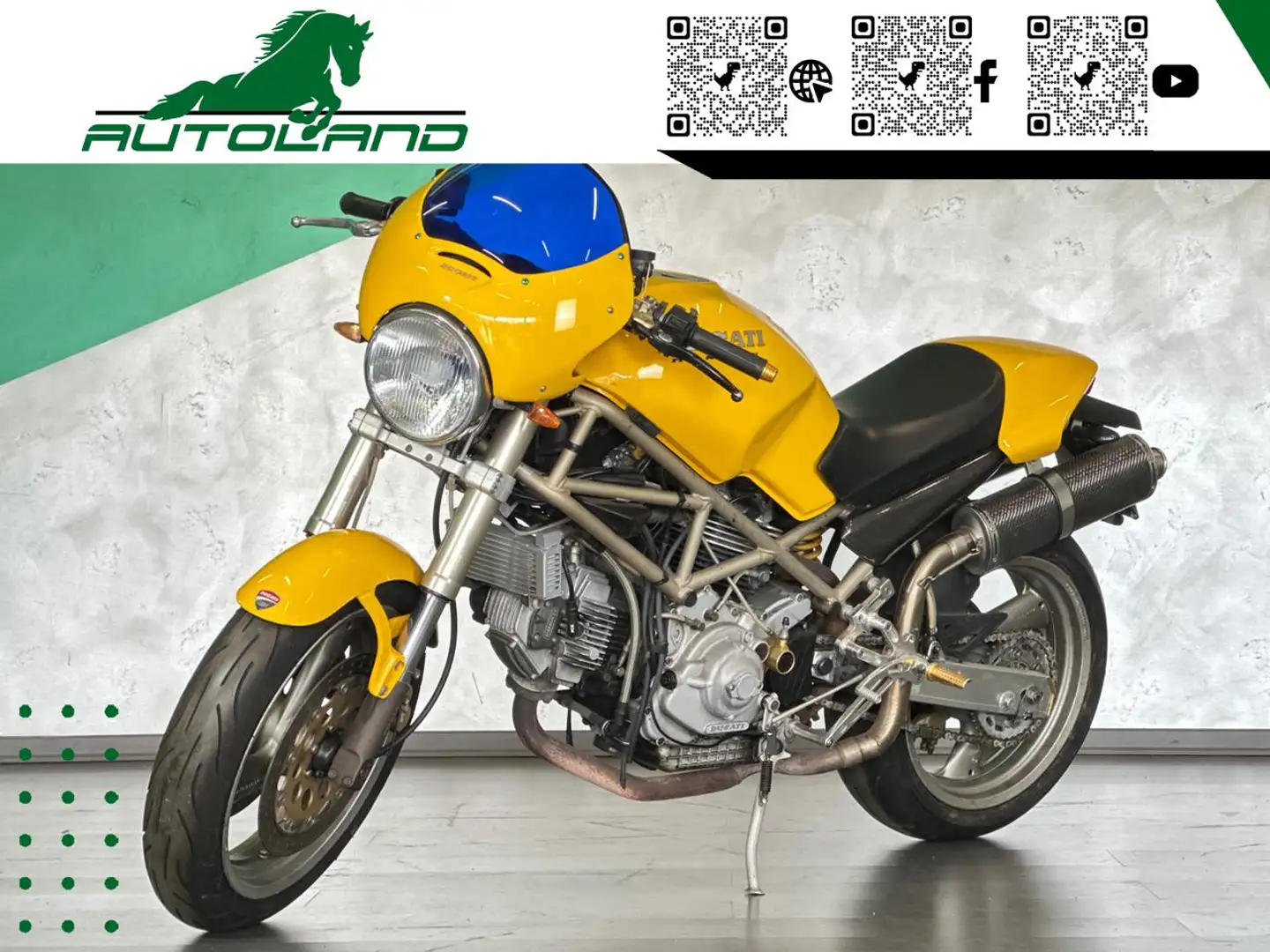 Ducati Monster 900 Frizione a secco*Inserti carbon Look*Cupolino* Žlutá - 1