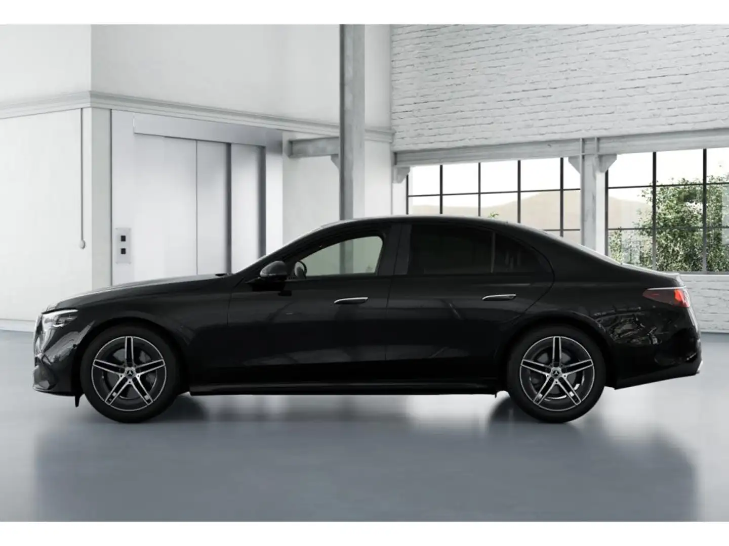 Mercedes-Benz E 200 Limo AMG+DIST+MEMORY+DIGITAL LIGHT+AHK+360 Schwarz - 2