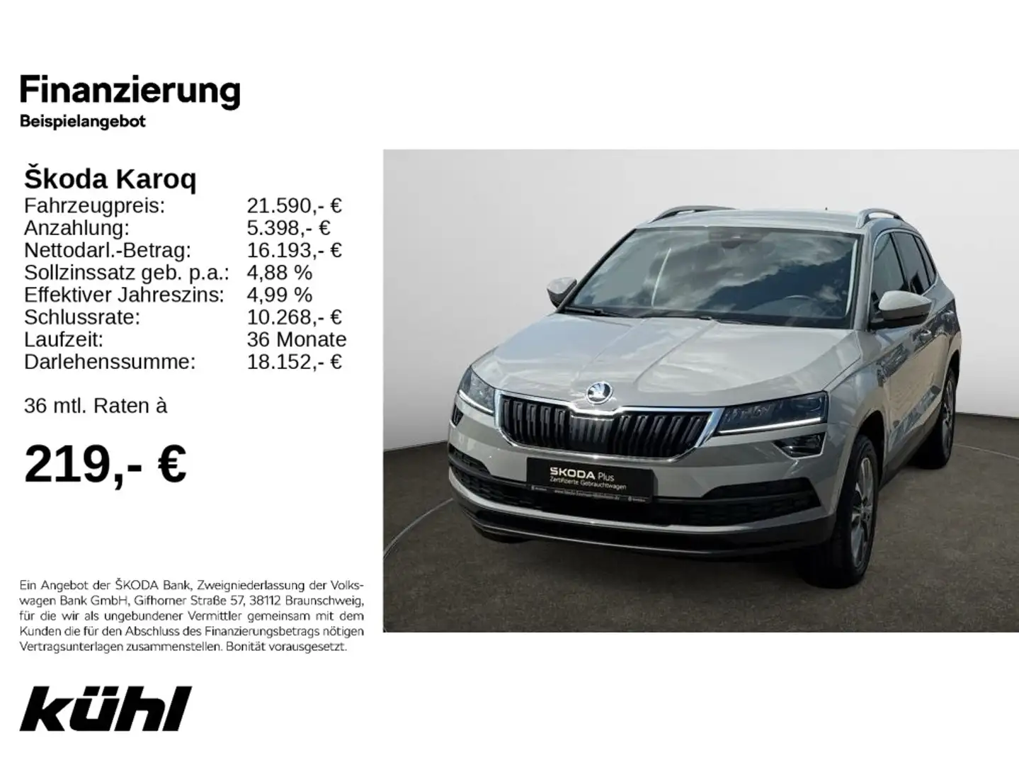 Skoda Karoq 1.0 TSI Clever Navi,PDC,Kamera Gris - 1
