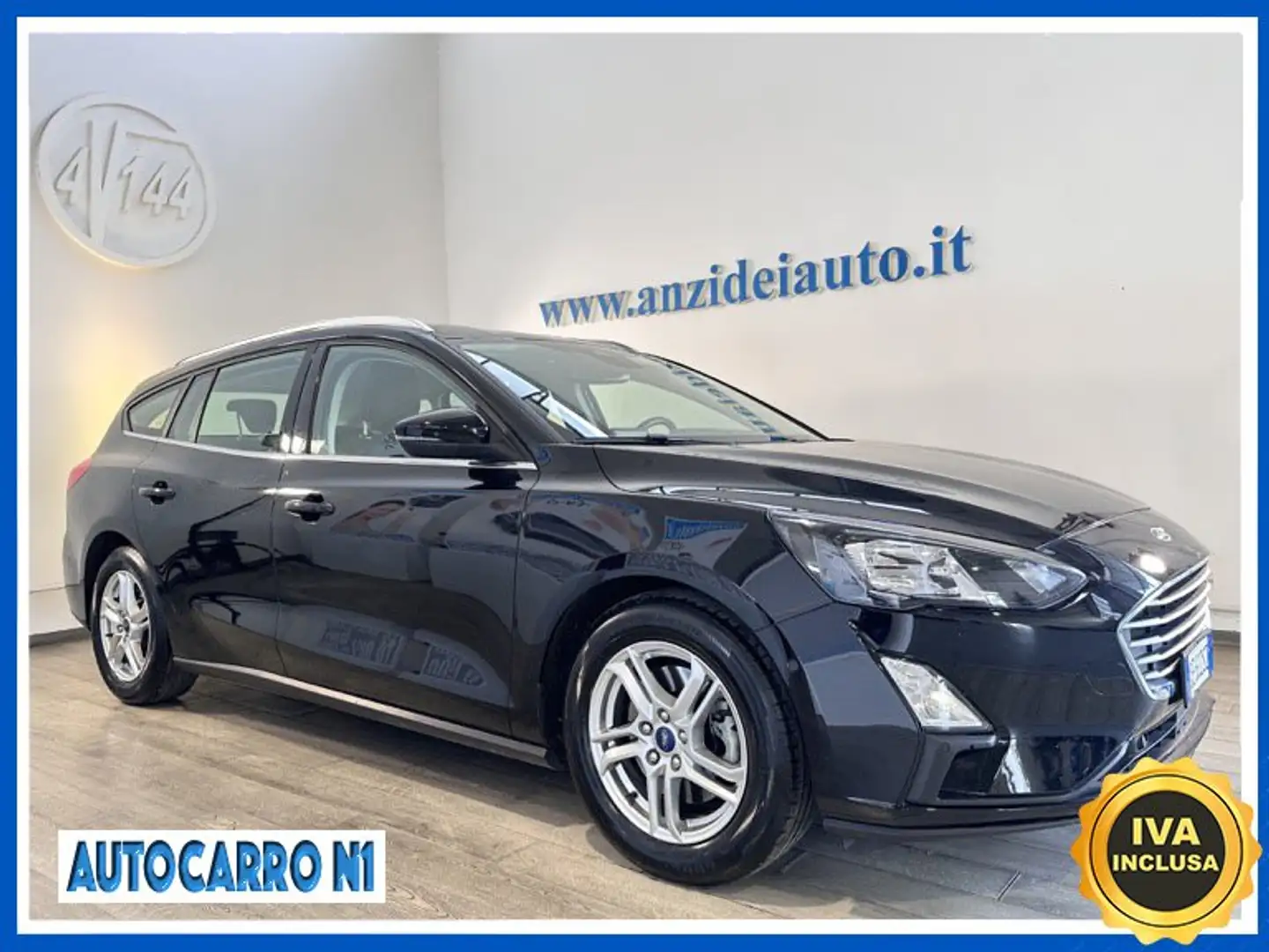 Ford Focus N1 1.5 EcoBlue 120 CV SW Business Autocarro Schwarz - 1