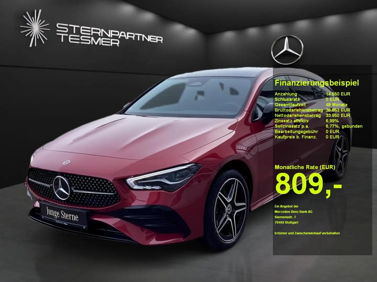 Mercedes-Benz CLA 250 e Shooting Brake +AMG+Night+MBUX+PANO Rot - 1