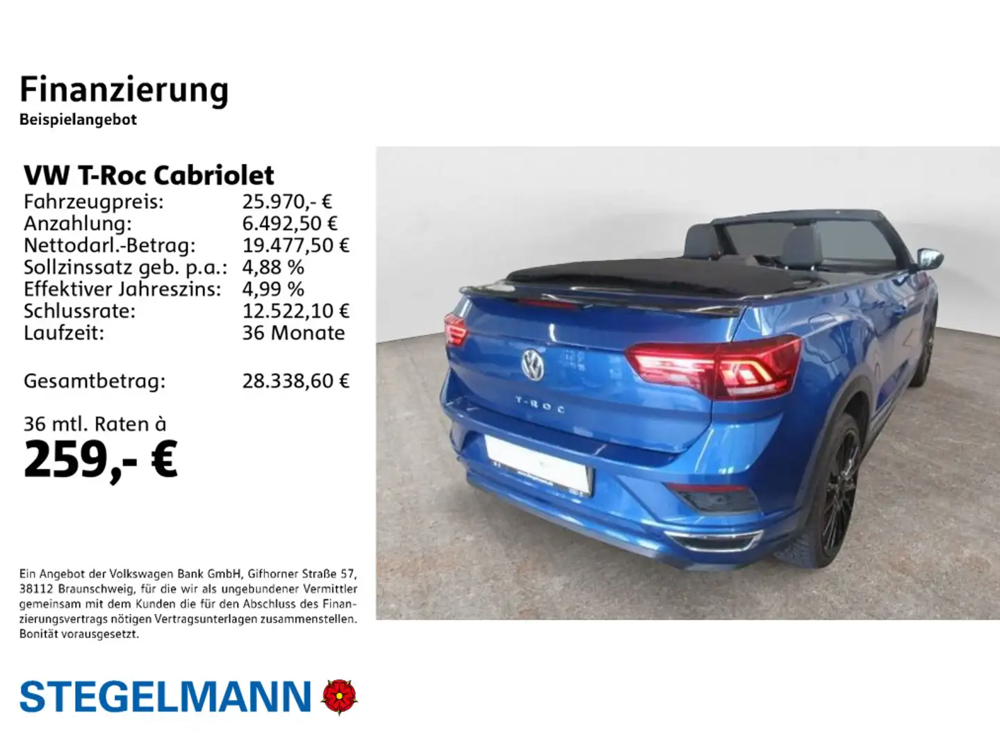 Volkswagen T-Roc 1.5 TSI DSG R-Line *Navi*LED*Sit Blau - 2