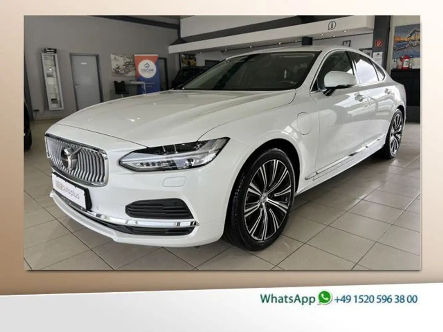 Volvo S90 T8 Plus Bright Recharge AWD AHK Schiebedach Weiß - 1