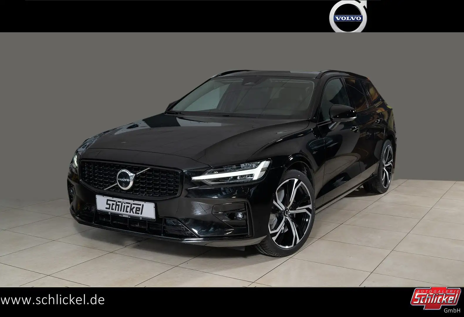 Volvo V60 B4 Diesel Plus Dark Navi ACC Teilleder Met. Kamera Negru - 1