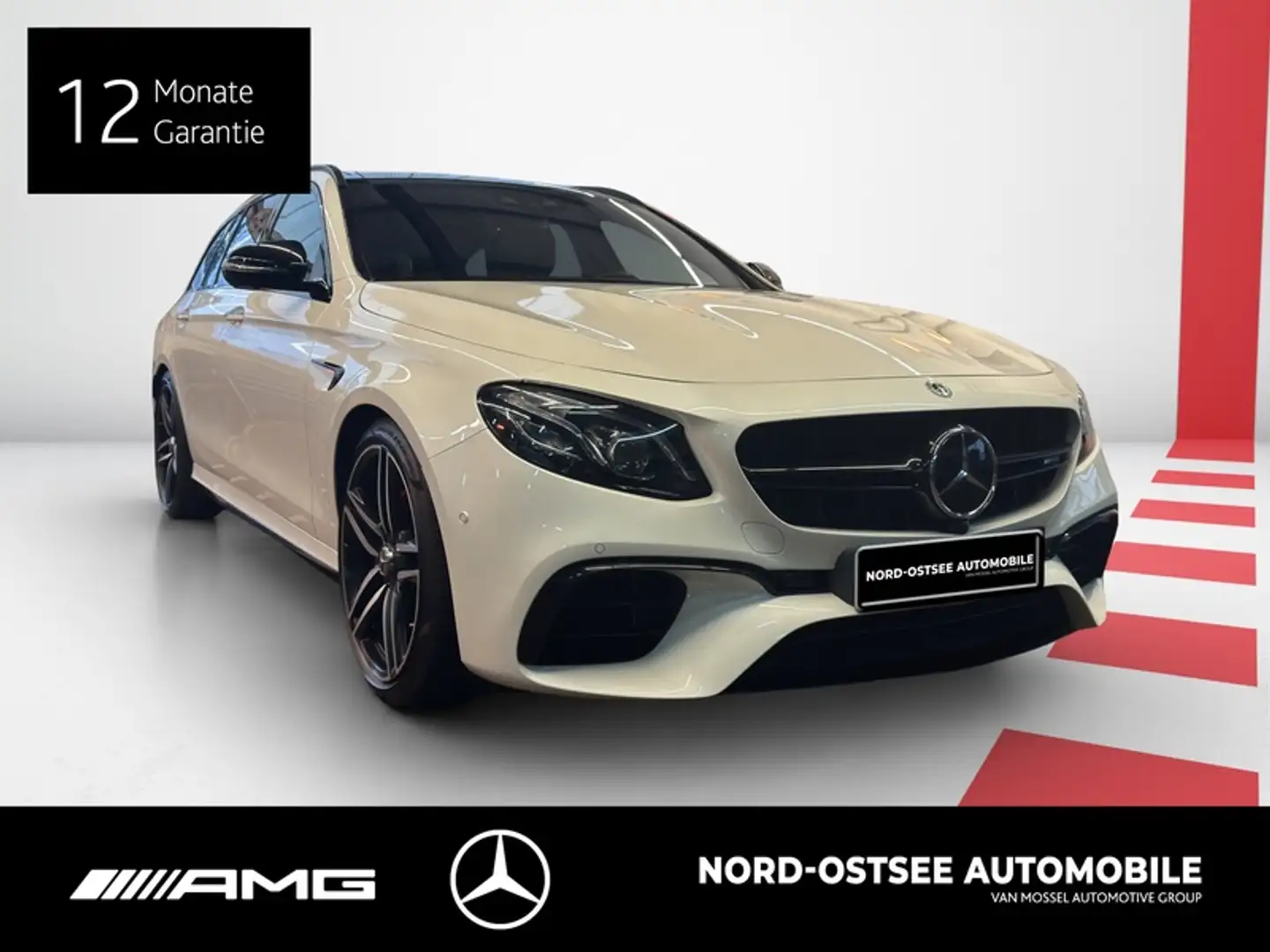 Mercedes-Benz E 63 AMG S T 4M+ STANDHZG HUD NIGHT PANO BURMEST Blanc - 2