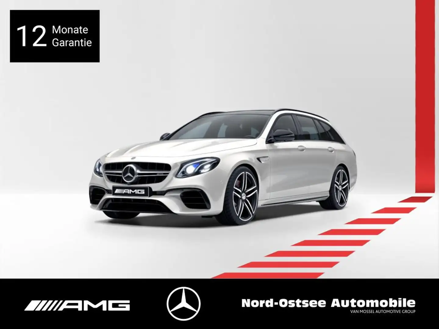 Mercedes-Benz E 63 AMG S T 4M+ STANDHZG HUD NIGHT PANO BURMEST Weiß - 1