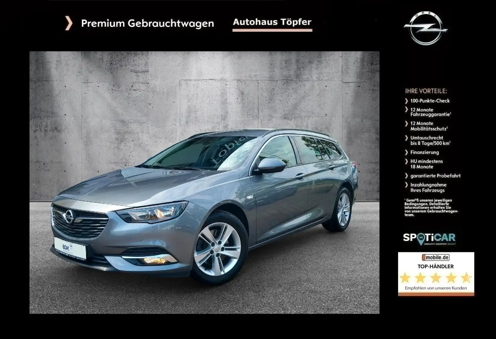 Opel Insignia B ST "Edition" 1-Hand/Navi/Kamera/DAB Grau - 1