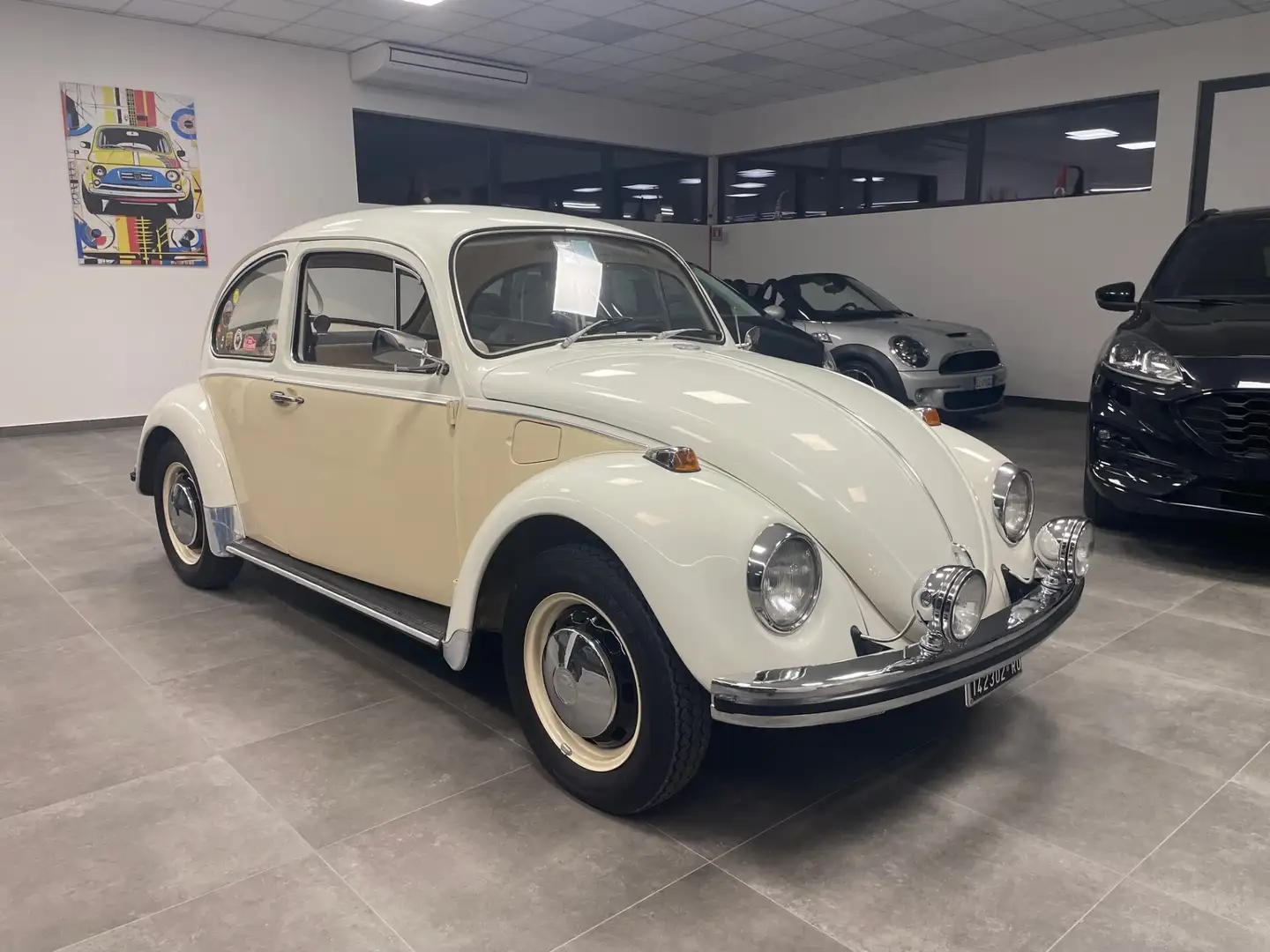 Volkswagen Maggiolino vetro piatto 1968 Bianco - 2