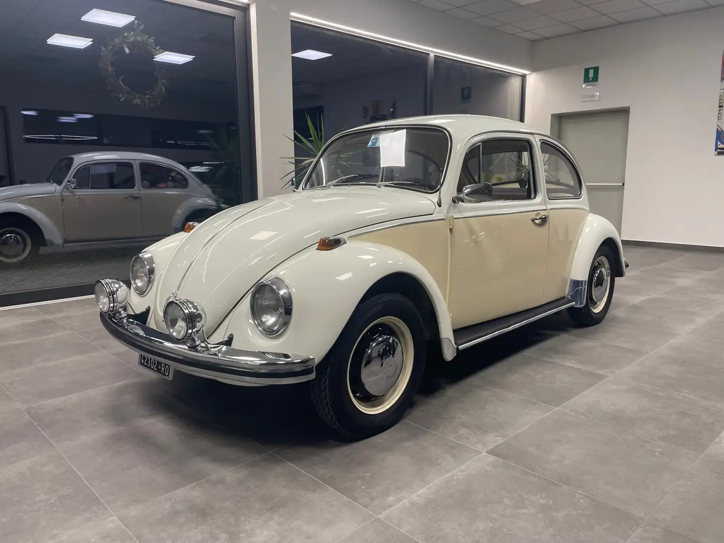 Volkswagen Maggiolino vetro piatto 1968 Bianco - 1
