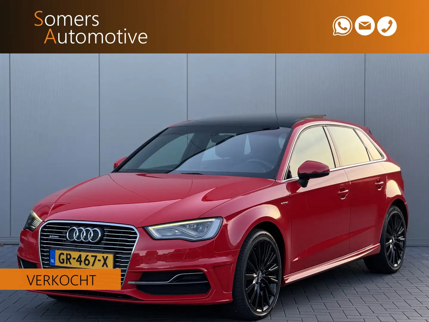 Audi A3 Sportback 1.4 e-tron PHEV Ambition Pro Line plus | Rood - 1