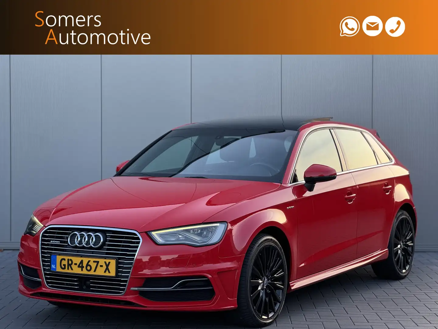 Audi A3 Sportback 1.4 e-tron PHEV Ambition Pro Line plus | Rood - 1