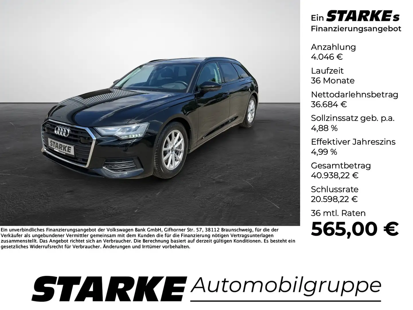 Audi A6 Avant 50 TDI tiptronic quattro Schwarz - 1