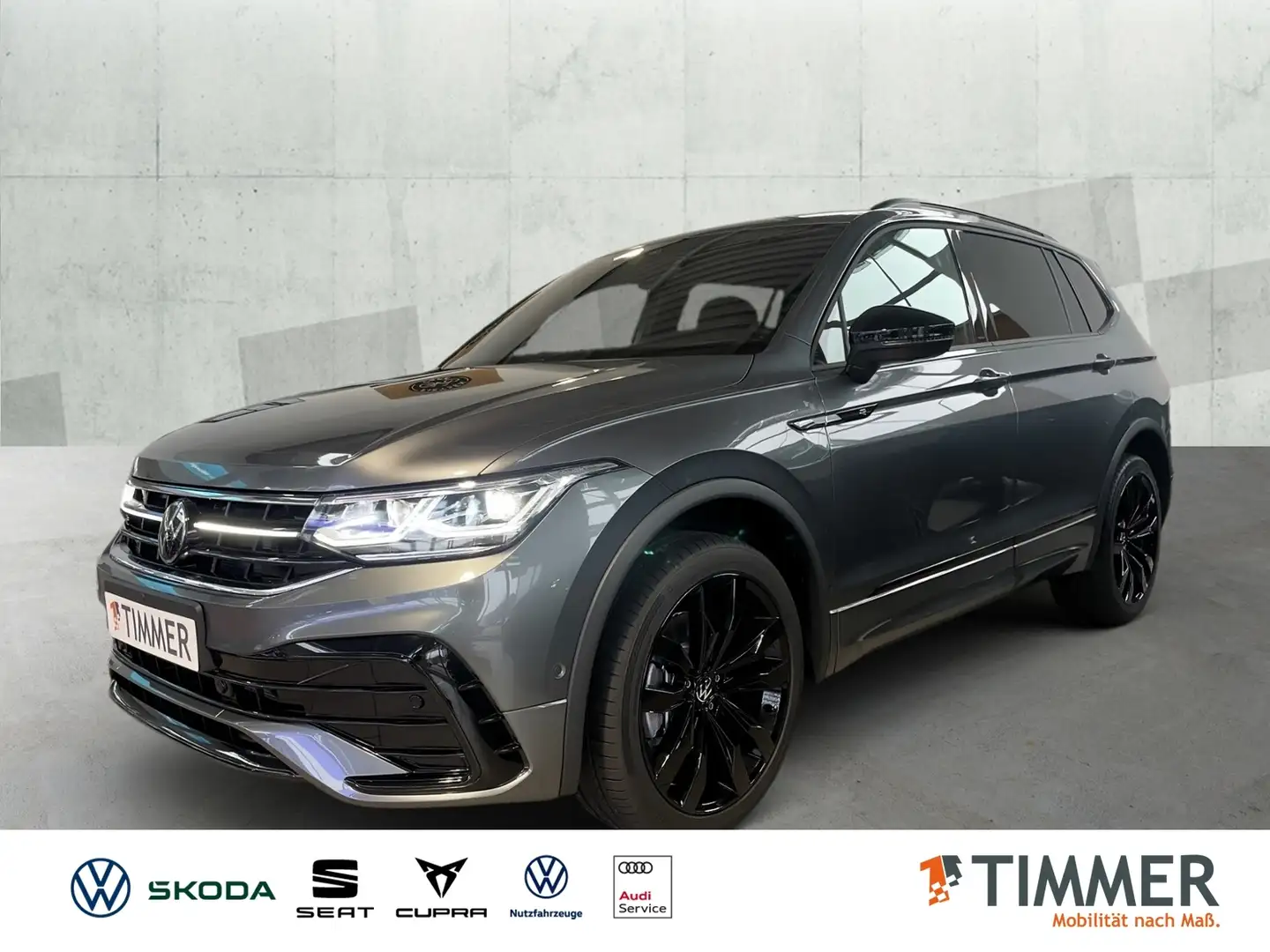 Volkswagen Tiguan Allspace 2.0 TDI DSG 4M R-Line *7-SITZE*H+K*IQ.DRIVE*AHK*A Grau - 1