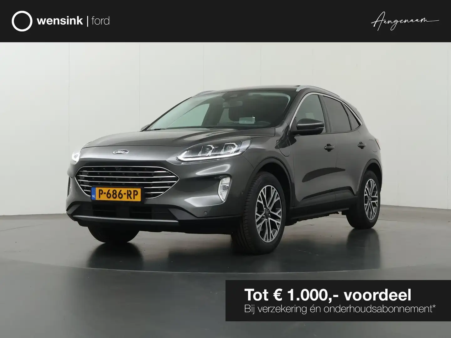 Ford Kuga 2.5 PHEV Titanium X | Panoramadak | Trekhaak | Win Grijs - 1