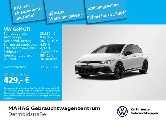 Volkswagen Golf VIII GTI Clubsport 2.0 TSI IQ.Light Navi Pa