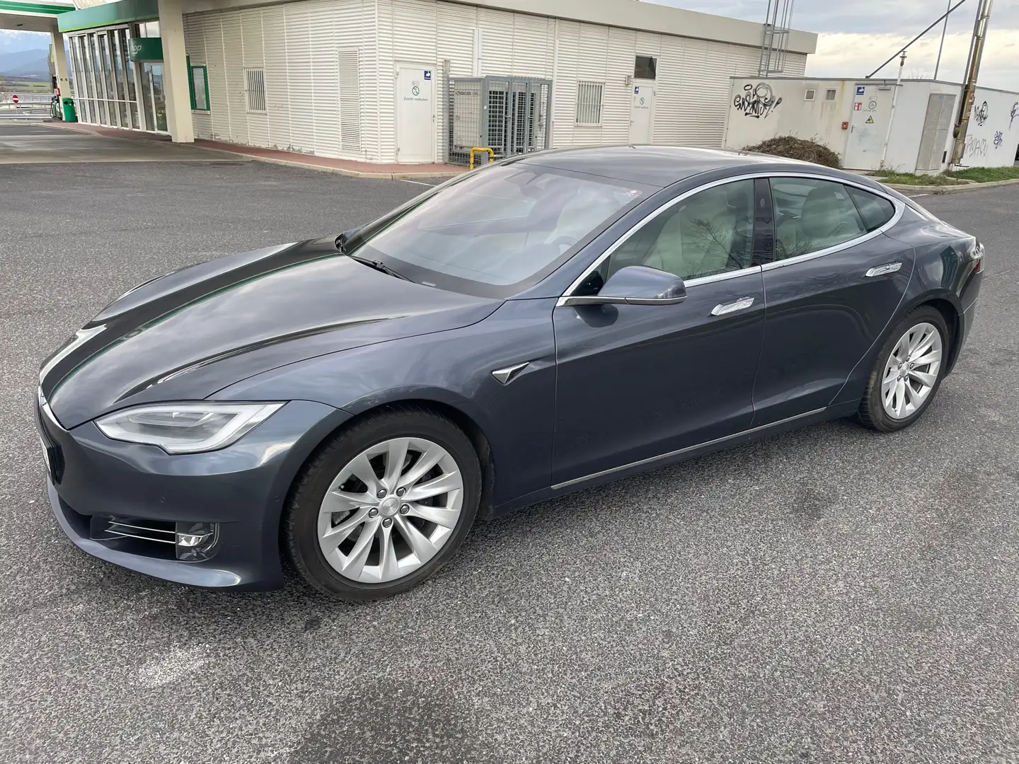 Tesla Model S Maximale Reichweite 100kWh MwSt. ausweisbar Grau - 1