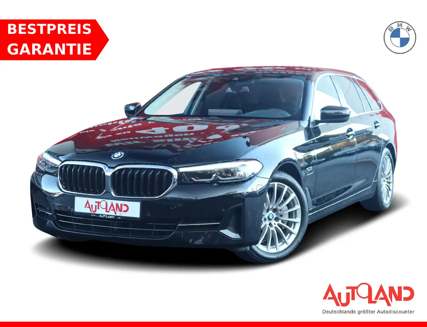 BMW 520 520e Touring Luxury Line Aut. LED Navi Leder PDC Schwarz - 1