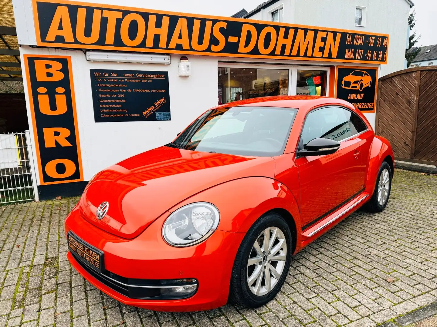 Volkswagen New Beetle Beetle Lim. Club BMT+Navi+Wartung NEU Orange - 1
