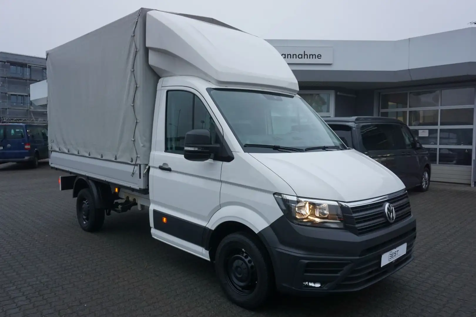 Volkswagen Crafter 35 Pritsche Plane 2.0 TDI NAVI*KLIMA*DAB Wit - 2