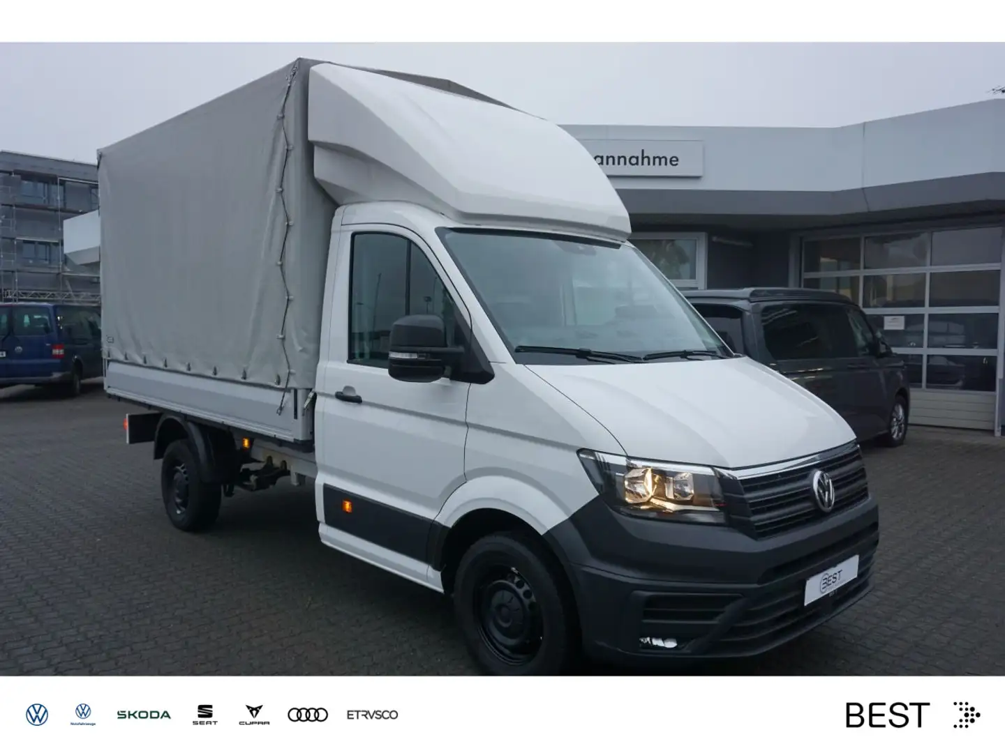 Volkswagen Crafter 35 Pritsche Plane 2.0 TDI NAVI*KLIMA*DAB Wit - 1